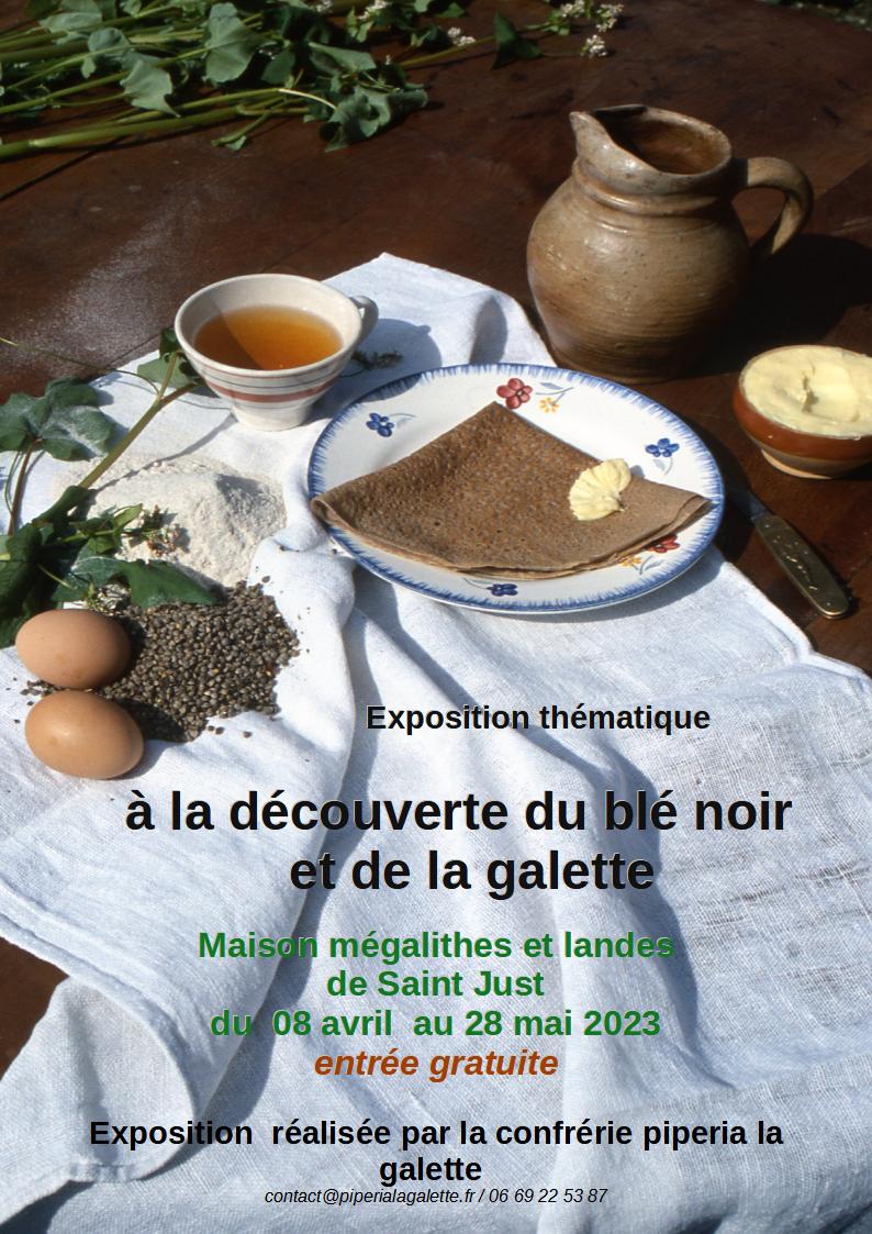 affiche de l'exposition sur le blé noir sarrazin